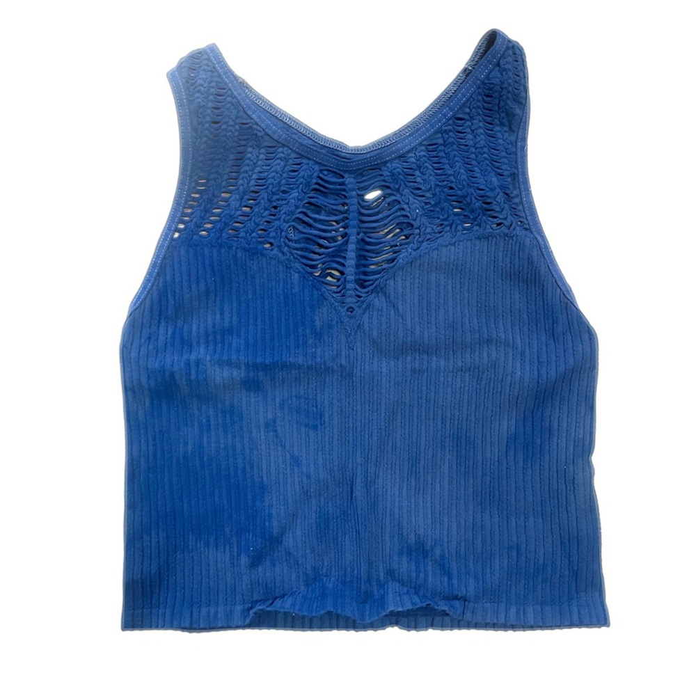 Blue Tye Dye Free People Crop